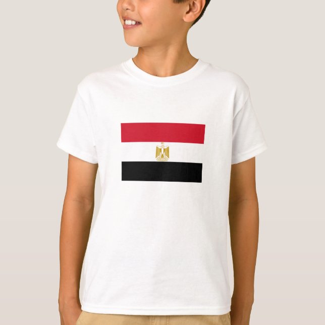 Egyptisk flagga t shirt (Framsida)