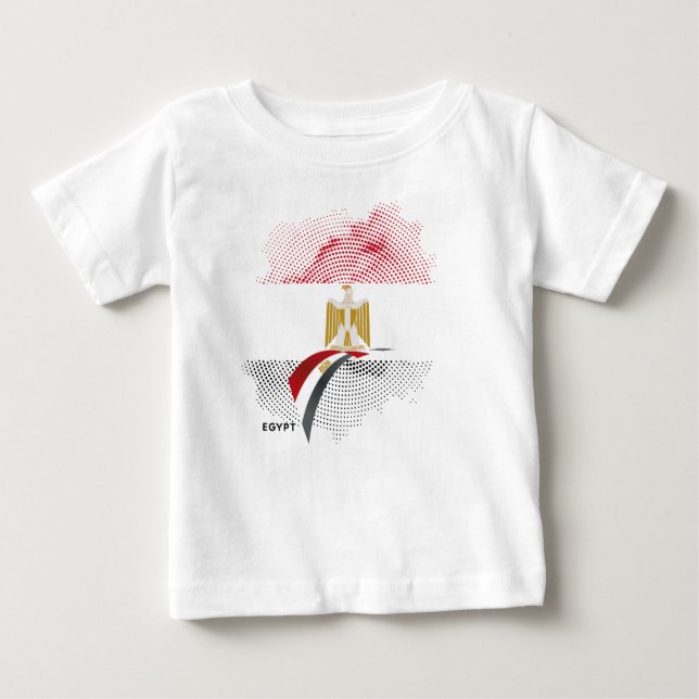 Egyptisk flagga t shirt (Framsida)
