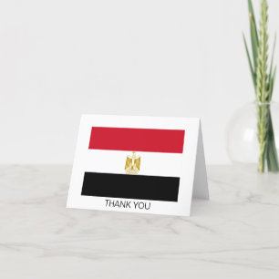 Egyptisk flagga tack kort