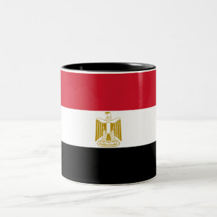 Egyptisk flagga Två-Tonad mugg