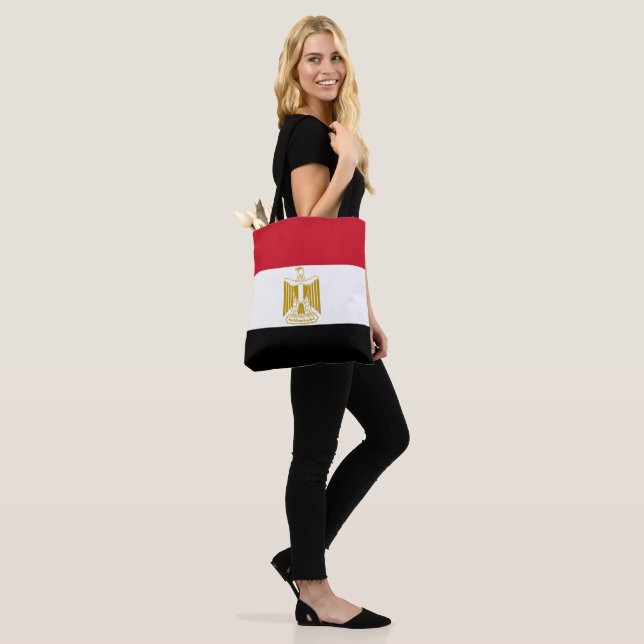 Egyptisk flagga tygkasse (På modell)