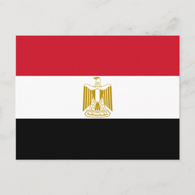 Egyptisk flagga vykort (Framsida)