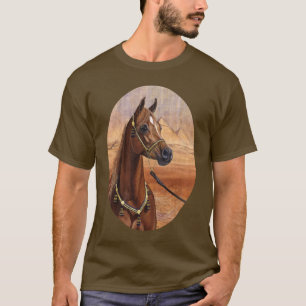 Egyptisk för hästutslagsplats för Princess Arab T-shirt