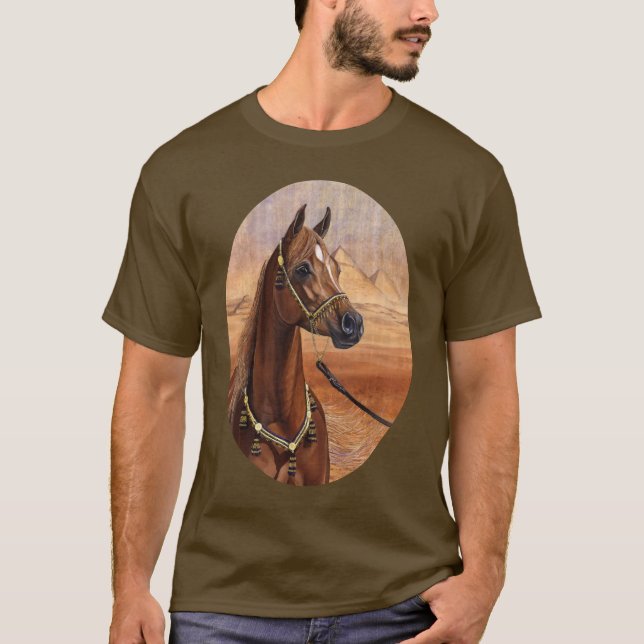Egyptisk för hästutslagsplats för Princess Arab T-shirt (Framsida)