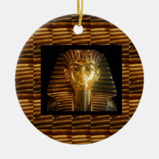Egyptisk förebildkonst för VINTAGE: PYRAMIDER av Julgransprydnad Keramik