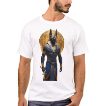 Egyptisk Gud Anubis – Muskulös Fullfigur som Hålle
