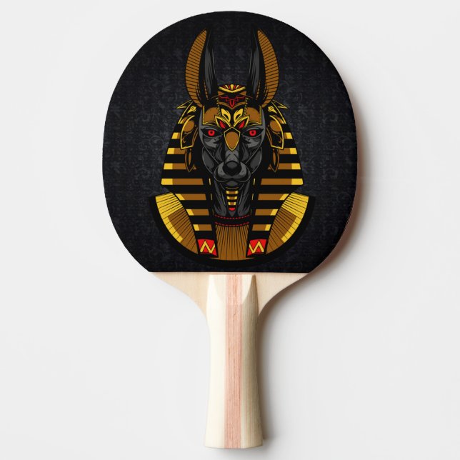 Egyptisk gud Anubis Ping Pong Paddle Pingisracket (Framsidan)