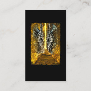 Egyptisk gud Anubis Pyramid Aesthetic Visitkort
