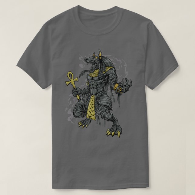 Egyptisk gud Anubis T Shirt (Design framsida)