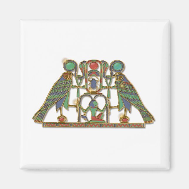 Egyptisk gud Horus Pectory Magnet (Framsidan)