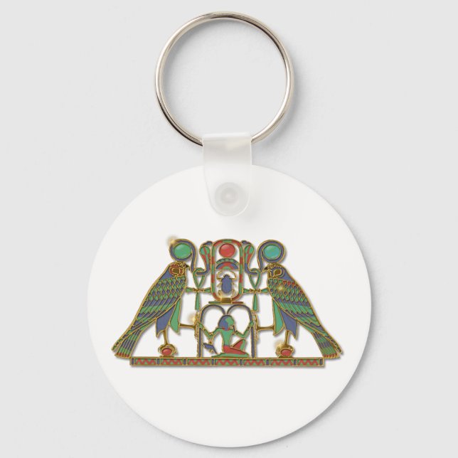Egyptisk gud Horus Pectory Nyckelring (Framsida)