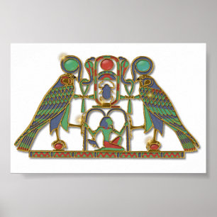 Egyptisk gud Horus Pectory Poster