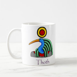 Egyptisk gud Thoth (namngiven) Kaffemugg