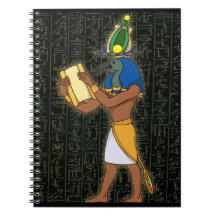Egyptisk gud Thoth Spiral Notebook