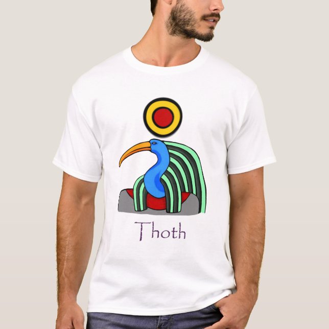 Egyptisk gud Thoth Tee Shirt (Framsida)