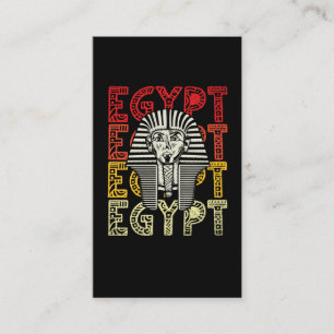 Egyptisk gud Tutankhamun Retro Egypten Pharaoh Visitkort