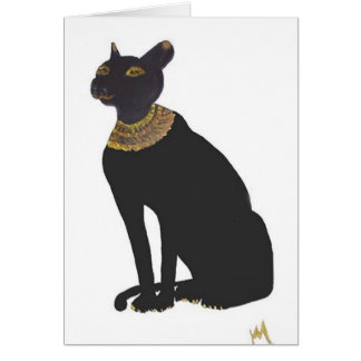 Egyptisk gudinna för Bast av kärlek Hälsningskort