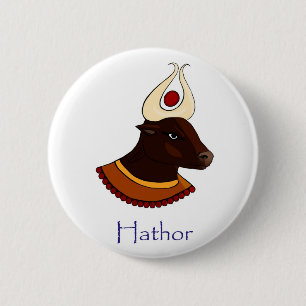 Egyptisk gudinna - Hathor märke Knapp