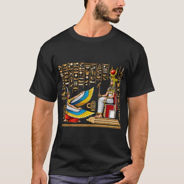 egyptisk gudinna Maat Isis T Shirt (Framsida)