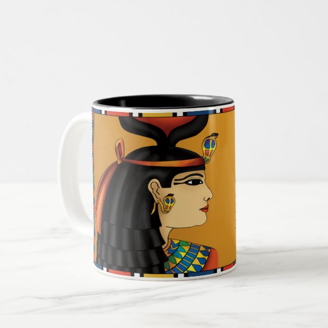 Egyptisk gudinnaHathor mugg (Framsida vänster)