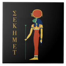 EGYPTISK GUDINNATEGELPLATTA FÖR SEKHMET