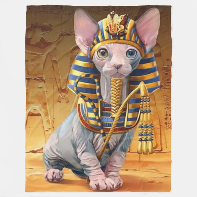 EGYPTISK HAIRLESS CAT FLEECEFILT (Framsidan)