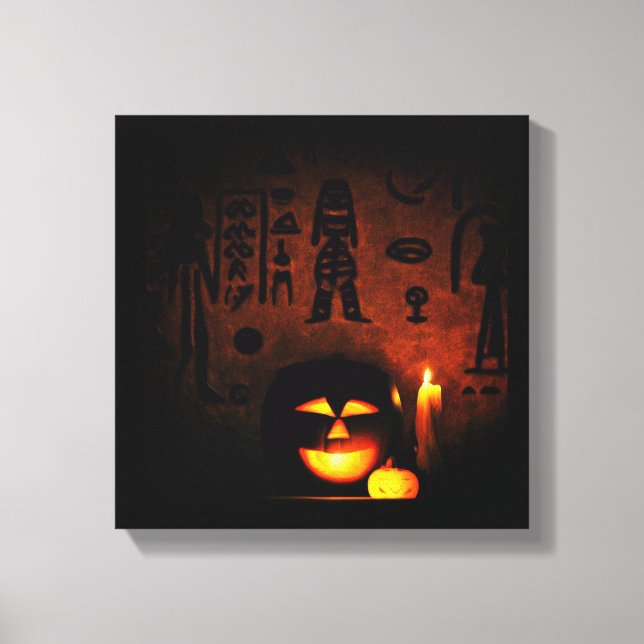 Egyptisk Halloween 1 Canvastryck (Framsida)