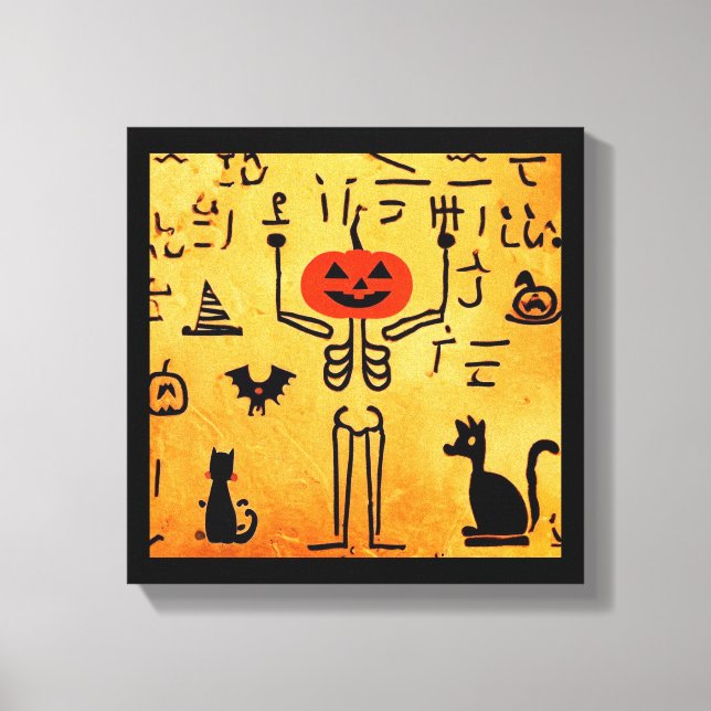 Egyptisk Halloween 4 Canvastryck (Framsida)