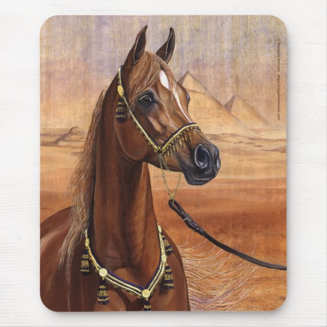 Egyptisk hästmousepad för Princess Arab Musmatta (Framsidan)
