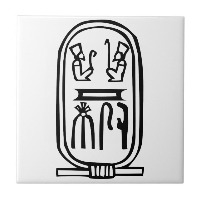 Egyptisk hieroglyf kakelplatta (Framsidan)