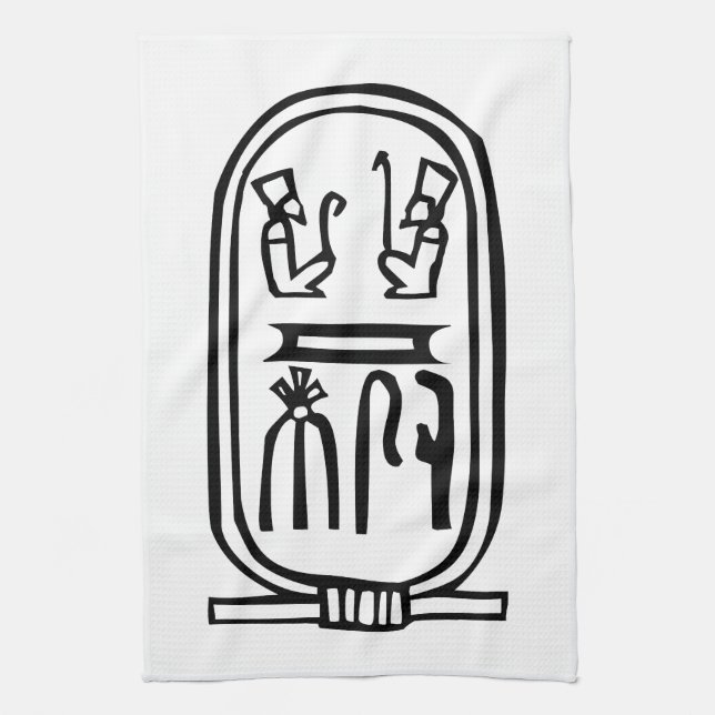 Egyptisk hieroglyf kökshandduk (Vertikal)