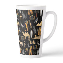 Egyptisk hieroglyf symbolmönsterbakgrund