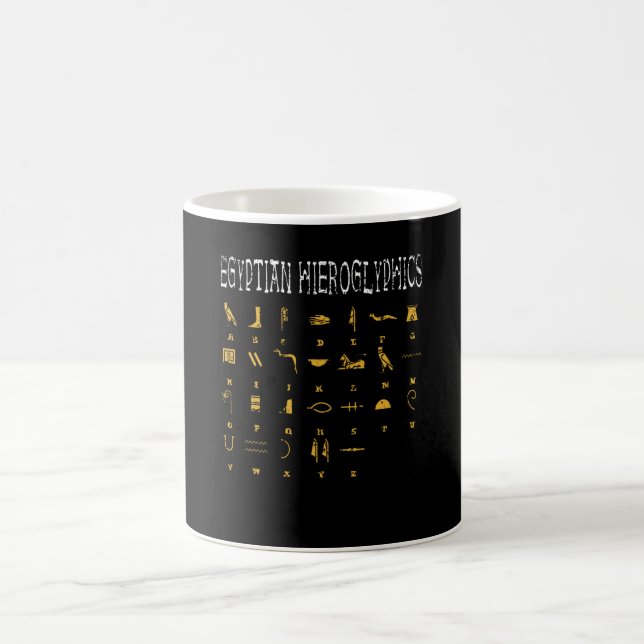 Egyptisk Hieroglyfisk Egypten Pyramid Kaffemugg (Center)