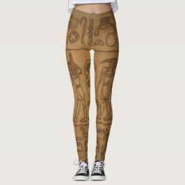 Egyptisk hieroglyfisk konst leggings