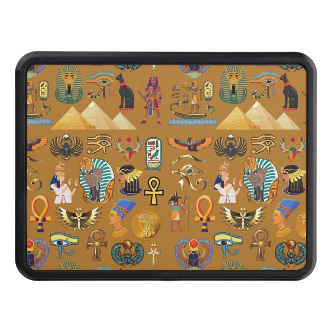 Egyptisk hieroglyfisk-Mönster Hieroglyphi Dragkroksskydd (Framsidan)