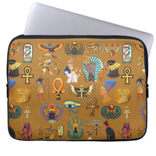 Egyptisk hieroglyfisk-Mönster Hieroglyphi Laptop Fodral