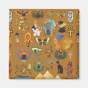 Egyptisk hieroglyfisk-Mönster Hieroglyphi Magnet