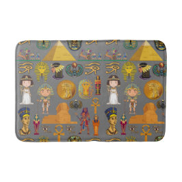 Egyptisk hieroglyfisk - Mönster Pharaoh Badrumsmatta