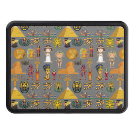 Egyptisk hieroglyfisk - Mönster Pharaoh Dragkroksskydd