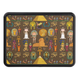 Egyptisk hieroglyfisk-Mönster-symbol Dragkroksskydd