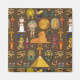 Egyptisk hieroglyfisk-Mönster-symbol Magnet