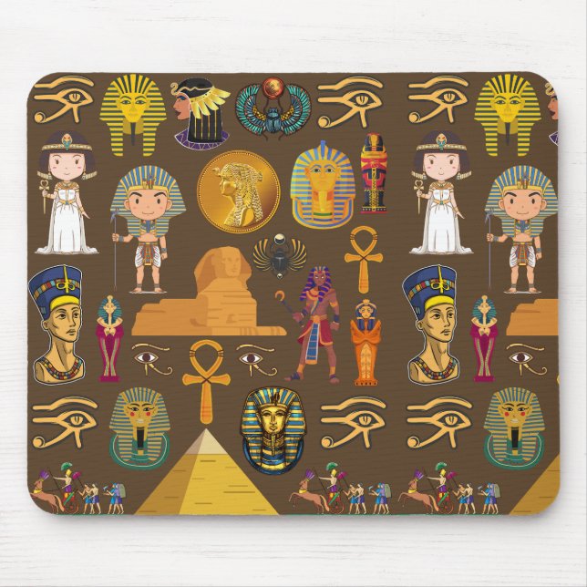 Egyptisk hieroglyfisk-Mönster-symbol Musmatta (Framsidan)
