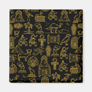 Egyptisk hieroglyfisk symbol Mönster Magnet