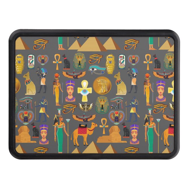 Egyptisk hieroglyfisk symbol Mönster pharaoh Dragkroksskydd (Framsidan)