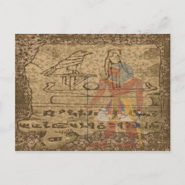 Egyptisk hieroglyfisk vykort (Framsida)