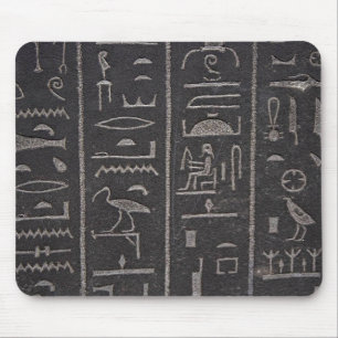 Egyptisk Hieroglyph Mouse Pad Musmatta