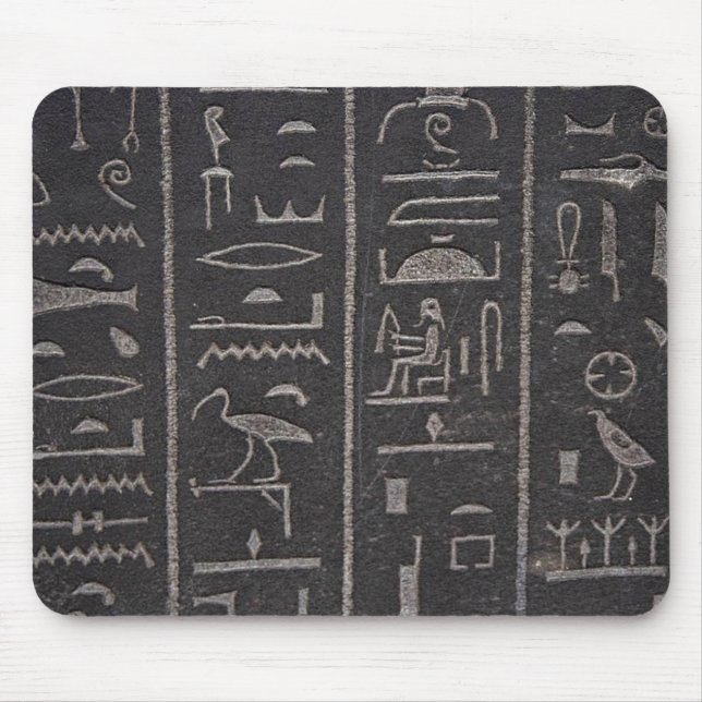 Egyptisk Hieroglyph Mouse Pad Musmatta (Framsidan)