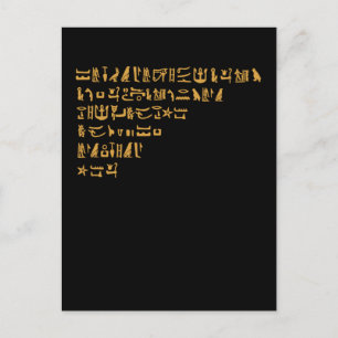 Egyptisk Hieroglyphics Ancient Egypten Vykort