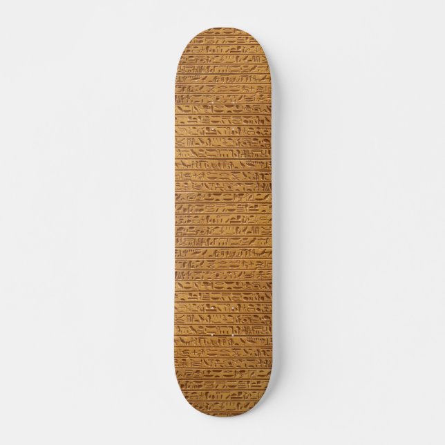 Egyptisk Hieroglyphse Skateboard (Framsida)