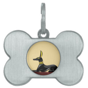 Egyptisk Hund vektor Namnbricka Husdjur